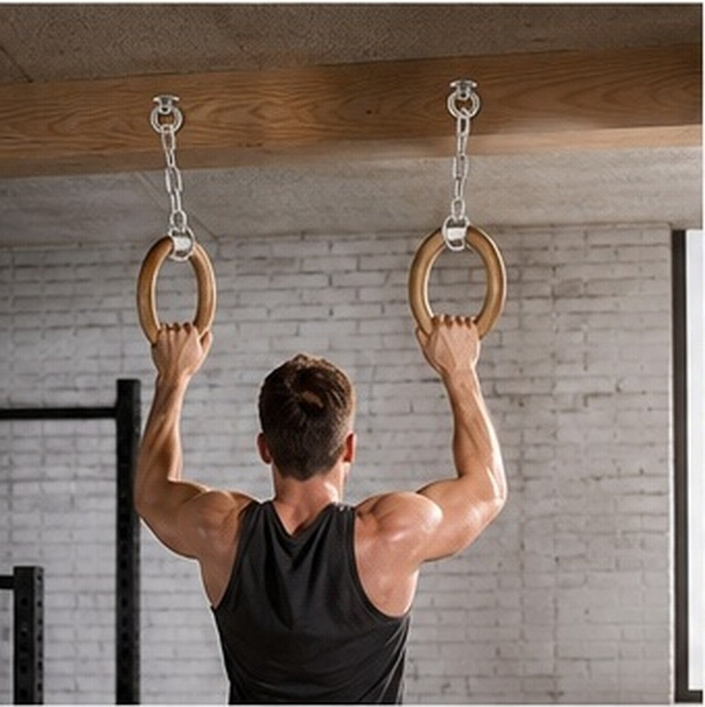 Gymnastic Ring - 2Pcs Suspension Ceiling Hook M8 Stainless