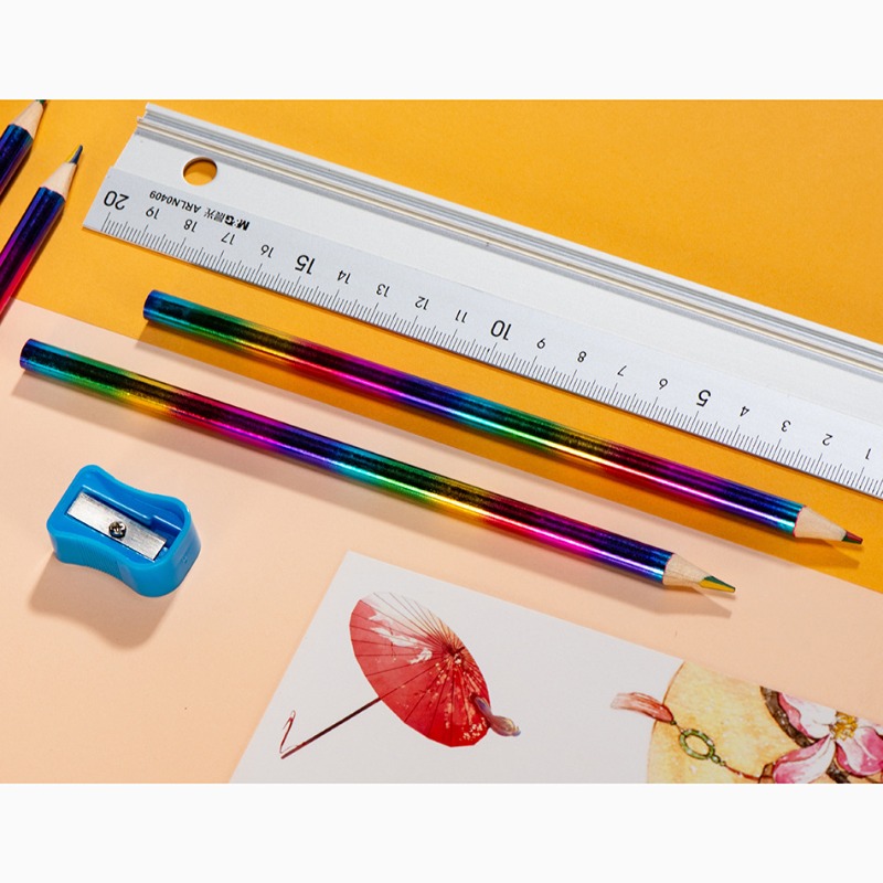 12Pcs Rainbow 4 Colors in 1 Co - Chalk Bag ulasan dan harga