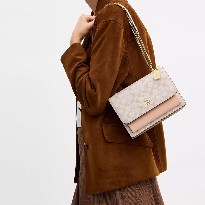 COACH Klare Coated Canvas With - Chalk Bag ulasan dan harga