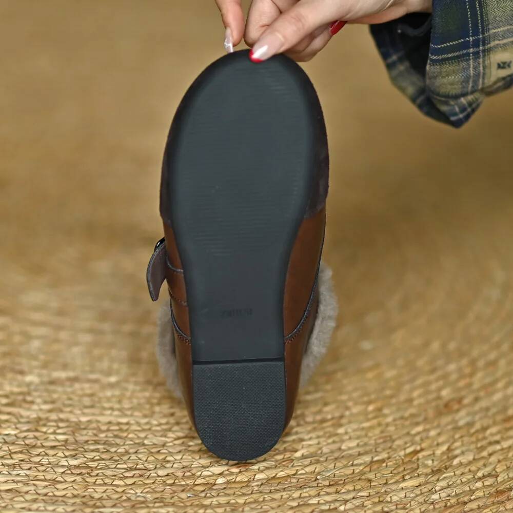 Fur Women's Loafers Leather Su - Crossfit Belt ulasan dan harga
