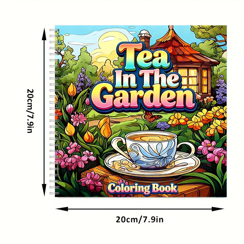 Tea In The Gardens Coloring Bo - Chalk Bag ulasan dan harga